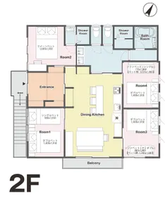 [5 minutes to Honkawagoe / 11 minutes to Kawagoe] Maximum 11 people / 4LDK / 3 bathrooms / washer and dryer / Wi-Fi / Koedo... - Image 2