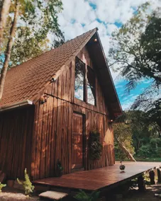 Cabin with bathtub and view in Serra Gaúcha - Image 2