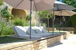 Stone barn with a swimming pool and lake. - Image 3