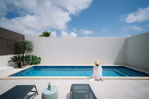 Private villa with a 9m heated pool with lights and terrace [Limited to one group per day] - Image 2