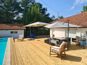 Pretty Landes house, pool, facing the lake, near the ocean - Image 4