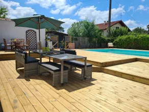 Pretty Landes house, pool, facing the lake, near the ocean - Image 3