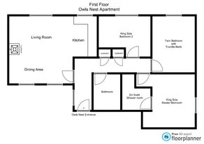 Owls Nest - A Bright and spacious 3 bed apartment - Image 3