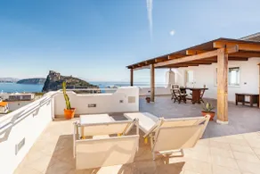 Attic with terrace in front of the Aragonese castle - Image 2