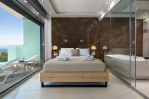Rhodes Skyline Suite - 3 Bedroom with 2 Jacuzzi (outDoor + InDoor) and Sea view - Image 3