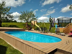 70sqm apartment with alpine view with pool, trampoline and pool table - Image 2