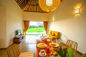 2 BR Villa with open view of rice paddies & sunset - Image 5