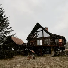 Cozy Mountain View A-frame Log Cabin Getaway | AC! - Image 3