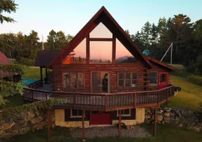 Cozy Mountain View A-frame Log Cabin Getaway | AC! - Image 4
