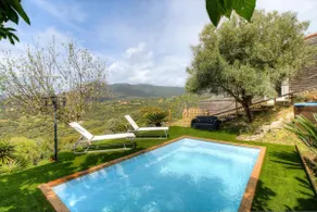 Wooden house between sea and mountain with pool - Image 5