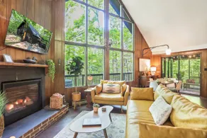 MID-CENTURY MODERN A-FRAME - HOT TUB/FIREPIT IN WOODS - Image 3