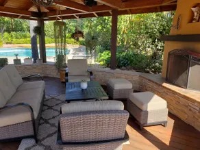 Serene pool home with outdoor fireplace - Image 5
