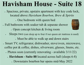 Havisham Bourbon Bar - Suite 18 - private, spacious, wine trail apartment - Image 4