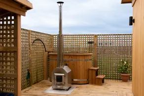 Stunning one bedroom cabin with hot tub gartmore - Image 3