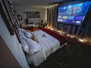 Mountain view with large screen TV, ba - Image 2