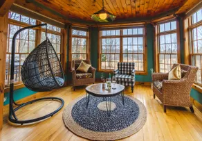5-min near Lake • Firepit • Forest Trails • Sauna - Image 2