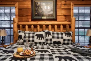 Private-Couples Cabin-Dollywood-No SteepRd-King Bd - Image 4