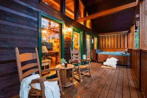 Private-Couples Cabin-Dollywood-No SteepRd-King Bd - Image 3