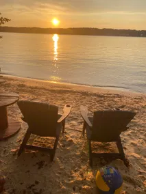 Private beach & 2-level dock: Sunsets on Bass Cove - Image 2