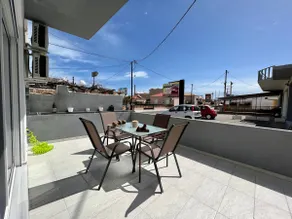 Holiday Base | 20m from Stalos Beach | Patio - Image 5