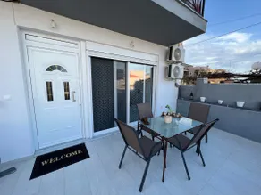 Holiday Base | 20m from Stalos Beach | Patio - Image 4