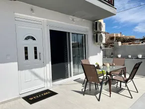 Holiday Base | 20m from Stalos Beach | Patio - Image 3