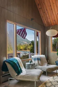 Quick City Getaway -A-Frame on the River - Hot Tub - Image 3