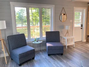 Lake house with sunset on private beach - Image 3