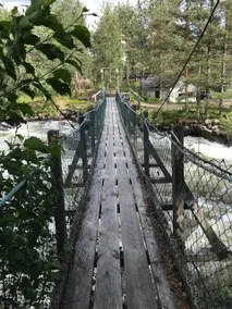 Flottarstuga vid fors Cabin by the wild river - Image 3