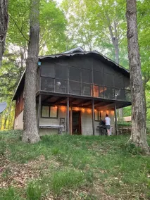 Secluded Cozy Cedar Wood Cabin in 20 acres of native woods, on the Paw Paw river - Image 2