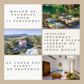 Provençal House • Pool • Sleeps 15 • Cotignac - Image 5