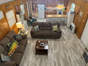 Covered patio, fire pit, W/D, reclining couches - Image 3