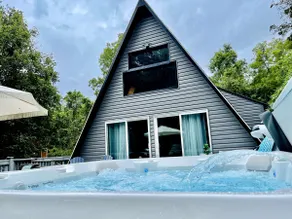 Riverfront A-Frame Cabin / Hot Tub / Fast-WiFi - Image 3