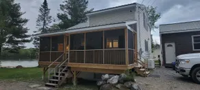Four-season waterfront family lake house on pristine Embden Lake - Image 2