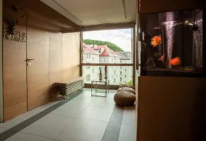 Contemporary Apartment with Fireplace & Terrace - Image 3