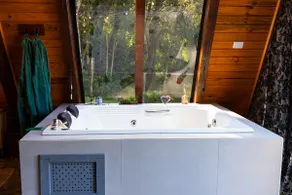 Cabin with Jacuzzi, 12 km from Treze Tílias - Image 2