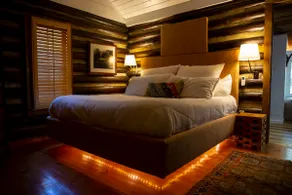 Designer 1880s Log Cabin - 2 Private King Suites - Walk to Mentone - Image 2