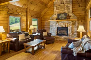 Luxury Cabin on Secluded Mountain Ridge--Sleeps 14 - Image 4