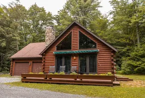 Rustic 3 BR Log Cabin w/ Hot Tub near Trout Run - Image 3