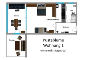 Pusteblume apartment with private terrace - Image 3