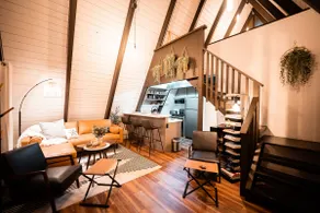 Cozy Mid Century A- Frame Cabin Romantic + Hot tub - Image 4