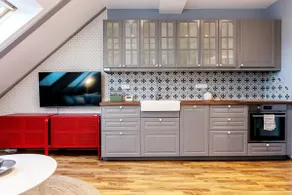 Attic Apartment on Waterfront / View of Vyšehrad - Image 4
