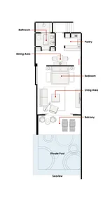 The Starlight Seaview Studio with Private Pool - Image 3