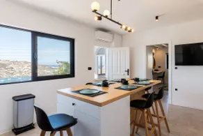 Yalos Mykonos 4 Bedroom Luxury house 5 minute from Ornos Beach w sea & Sunset view - Image 3