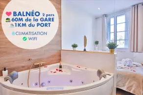 La Clé: T2 Love Room Balneotherapy, Air Conditioning, Near Train Station - Image 2
