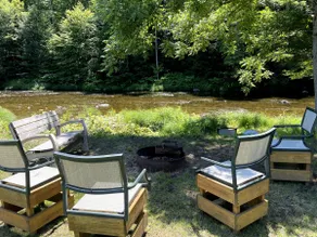 Home w/ Private Riverfront Trails Near Okemo - Image 5