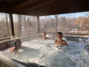 Cabin by Keomah State Park: Swimming Pool, Hot Tub Patio, Game Room, Trails - Image 5