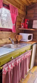 Unusual holidays romantic pink red caravans - Image 4