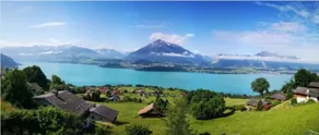 Chalet with panoramic views of the mountains of the Oberland and Lake Thun - Image 2