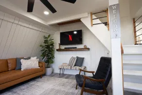 A pet friendly A-Frame with a hot tub & fire pit! - Image 3